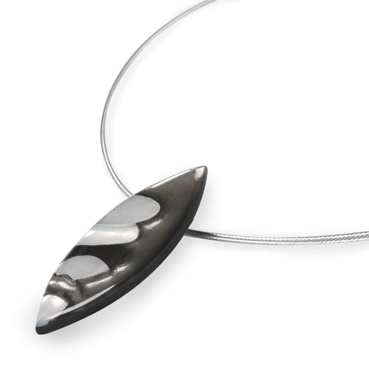 Silhouette Pointed Pebble Mix Pendant | The Jewellery Stop