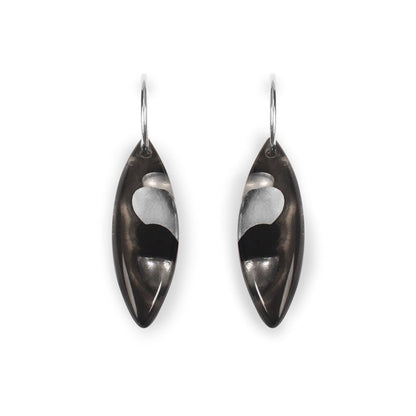 Silhouette Pointed Pebble Mix Creole Earrings | The Jewellery Stop