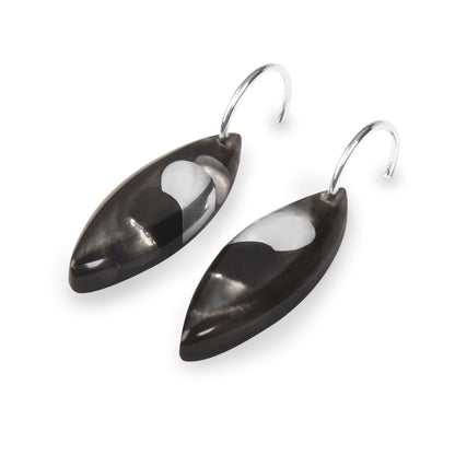 Silhouette Pointed Pebble Mix Creole Earrings | The Jewellery Stop