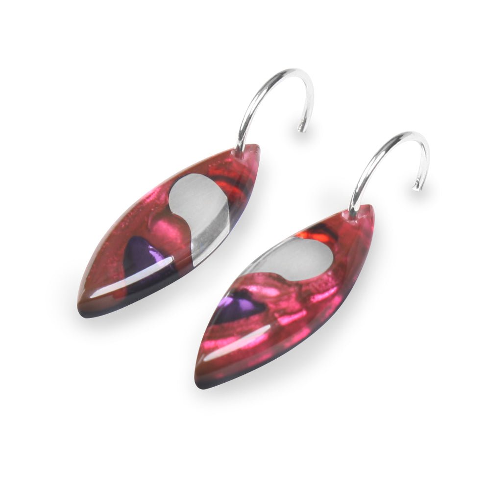 Trifle Pointed Pebble Mix Creole Earrings | The Jewellery Stop