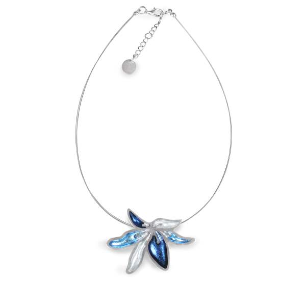 Ice Orchid Flower Pendant