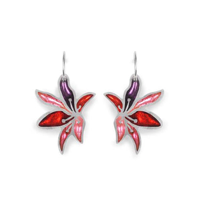 Trifle Orchid Flower Creole Earrings | The Jewellery Stop