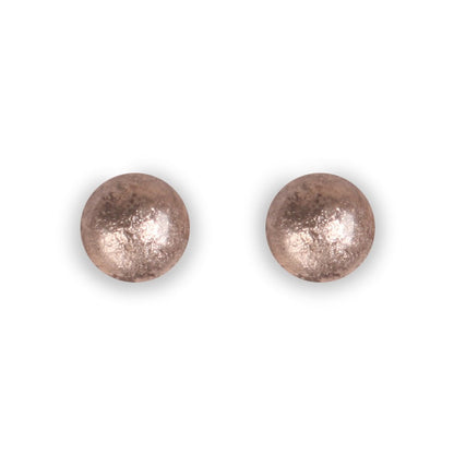 Mink Cabouchon Combi Medium Stud Earrings | The Jewellery Stop