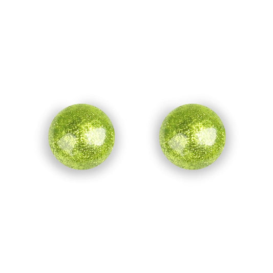 Seaweed Cabouchon Combi Medium Stud Earrings | The Jewellery Stop