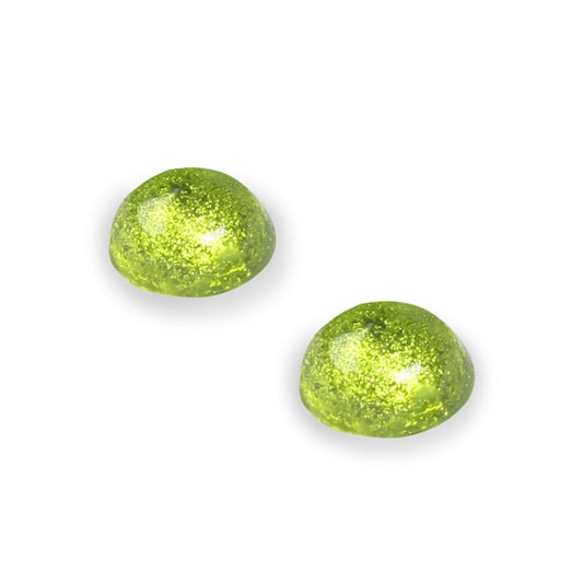 Seaweed Cabouchon Combi Medium Stud Earrings | The Jewellery Stop