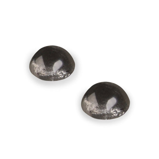 Silhouette Cabouchon Combi Medium Stud Earrings | The Jewellery Stop