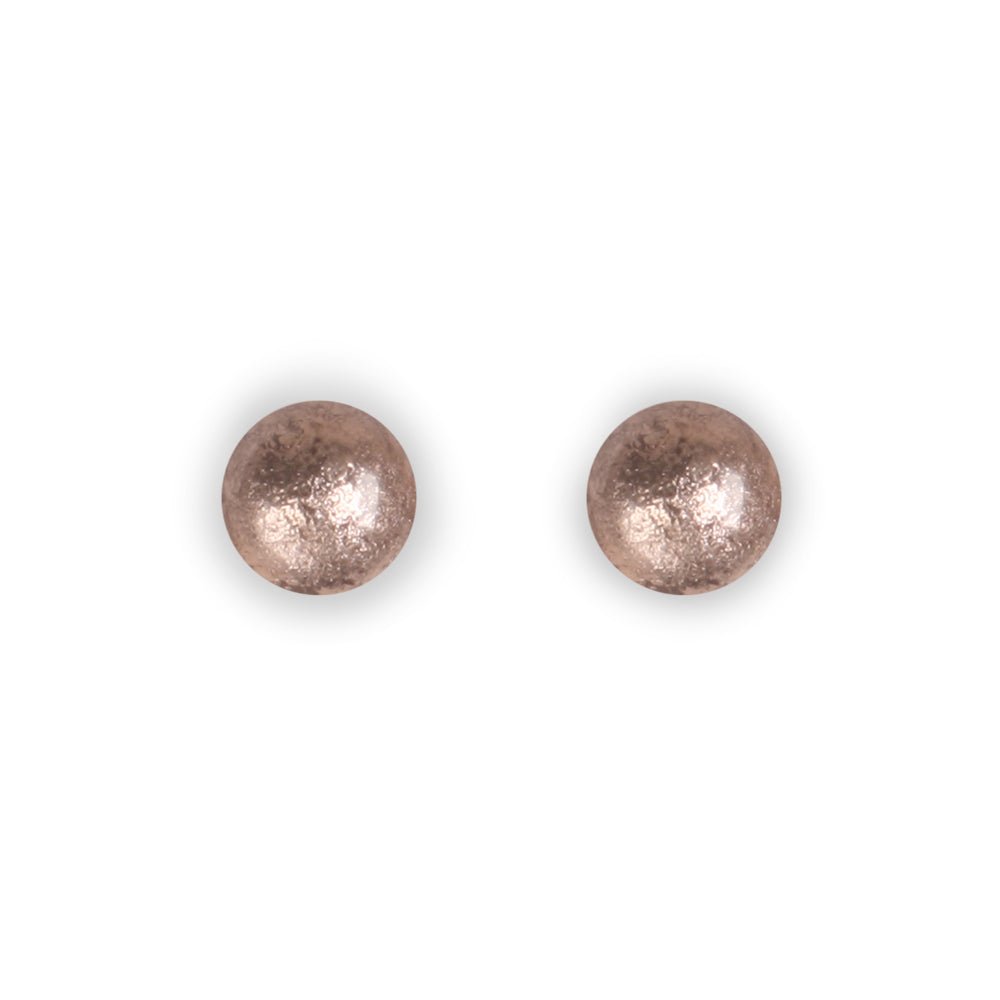 Mink Cabouchon Combi Small Stud Earrings | The Jewellery Stop