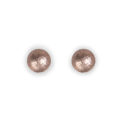 Mink Cabouchon Combi Small Stud Earrings | The Jewellery Stop