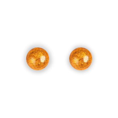 Paprika Cabouchon Combi Small Stud Earrings | The Jewellery Stop