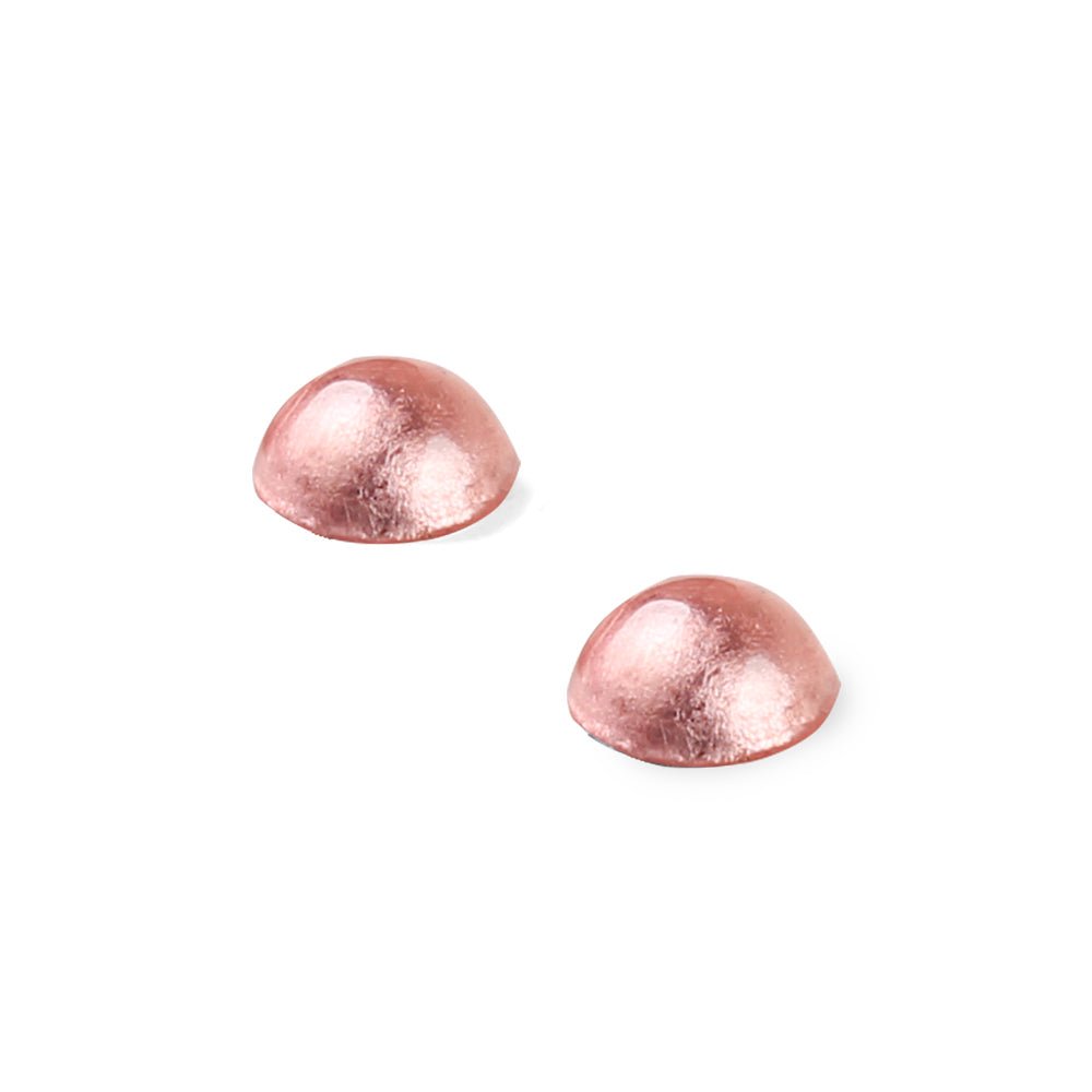 Rose Cabouchon Combi Small Stud Earrings | The Jewellery Stop
