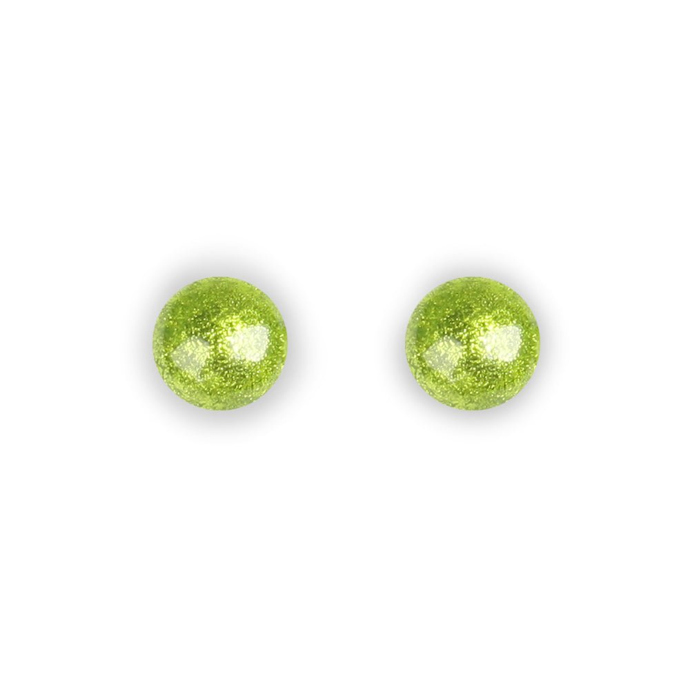 Seaweed Cabouchon Combi Small Stud Earrings | The Jewellery Stop