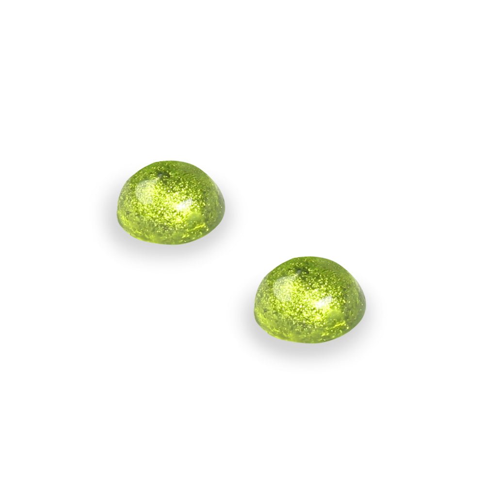 Seaweed Cabouchon Combi Small Stud Earrings | The Jewellery Stop