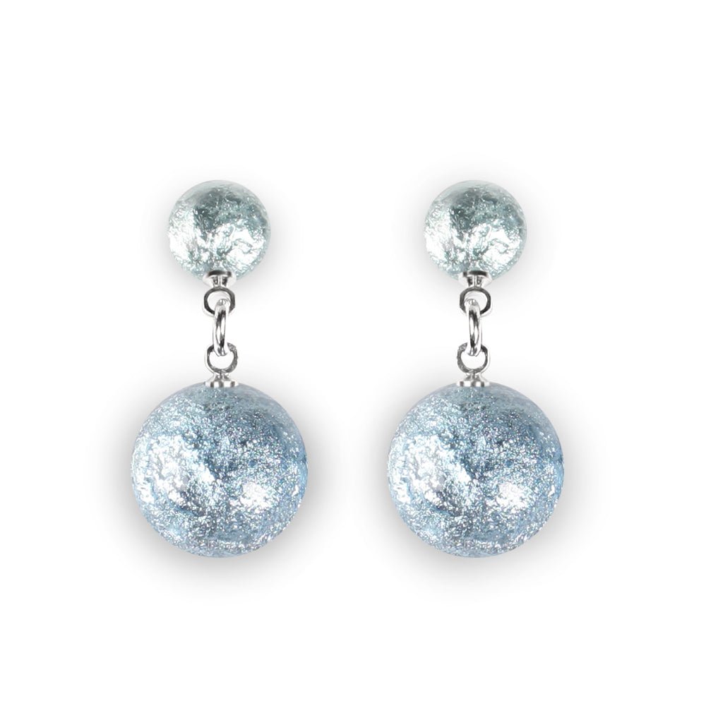 Pear Cabouchon Combi Dangle Stud Earrings | The Jewellery Stop