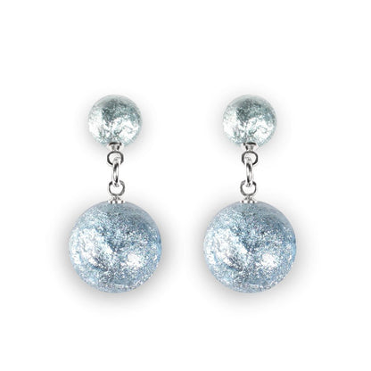 Pear Cabouchon Combi Dangle Stud Earrings | The Jewellery Stop