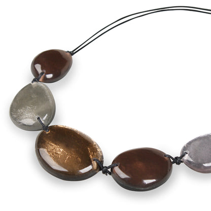 Mink Pebble Combi Small Necklace