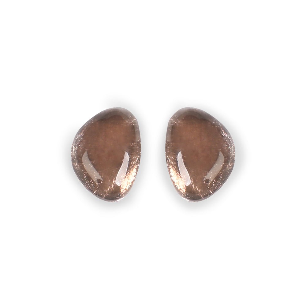 Mink Pebble Combi Stud Earrings | The Jewellery Stop