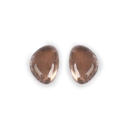 Mink Pebble Combi Stud Earrings | The Jewellery Stop