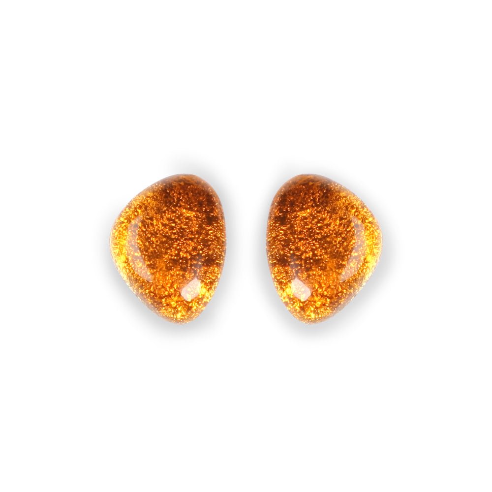 Paprika Pebble Combi Stud Earrings | The Jewellery Stop