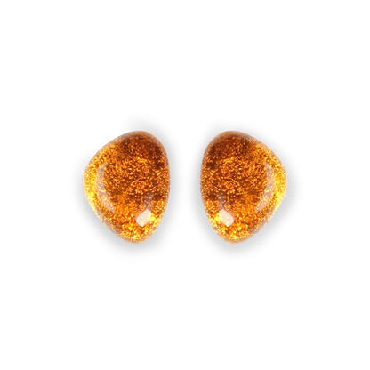 Paprika Pebble Combi Stud Earrings | The Jewellery Stop