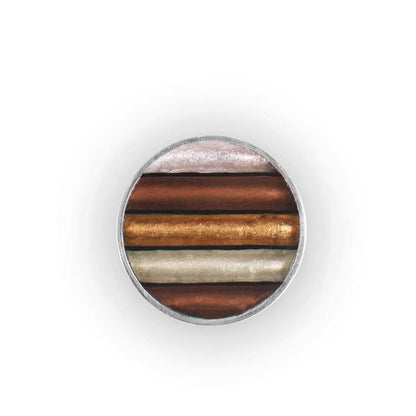Mink Aluminium Stripe Brooch | The Jewellery Stop