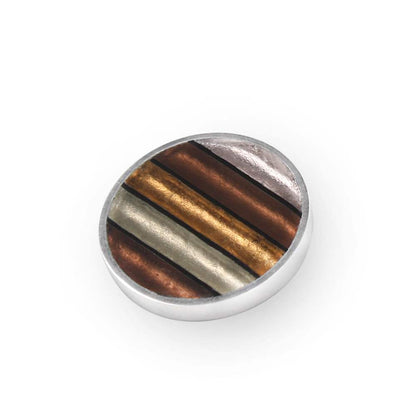 Mink Aluminium Stripe Brooch | The Jewellery Stop