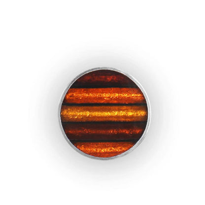 Paprika Aluminium Stripe Brooch | The Jewellery Stop