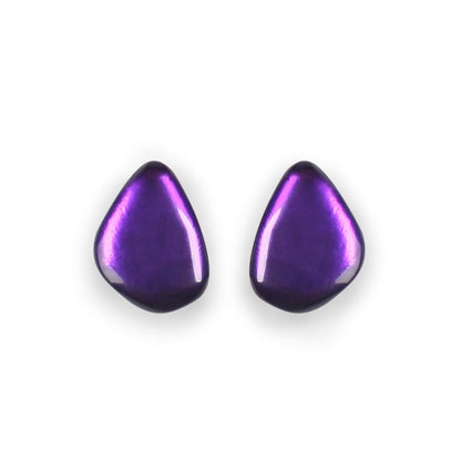 Peacock Eclectic Pebble Combi Stud Earrings | The Jewellery Stop