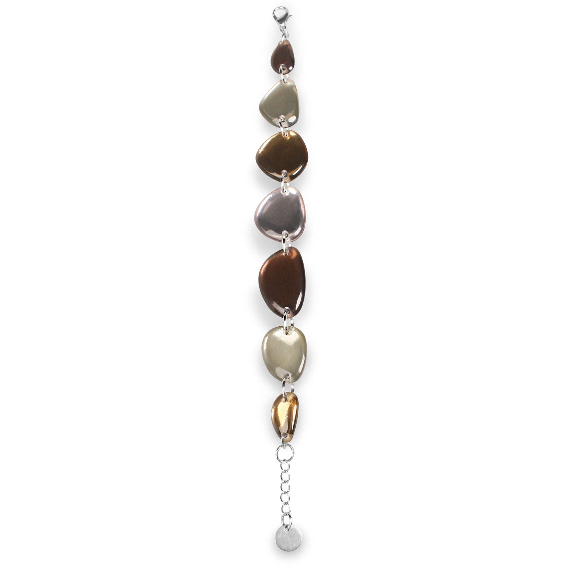 Mink Eclectic Pebble Combi Bracelet | The Jewellery Stop