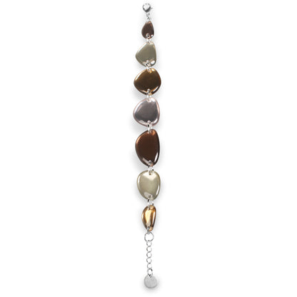 Mink Eclectic Pebble Combi Bracelet | The Jewellery Stop