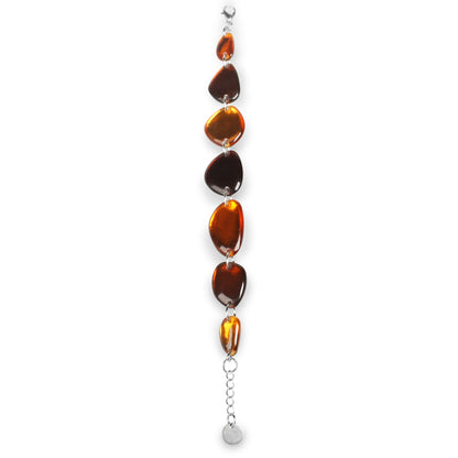Paprika Eclectic Pebble Combi Bracelet | The Jewellery Stop