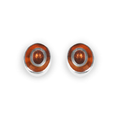 Paprika Organic Circles Stud Earrings | The Jewellery Stop