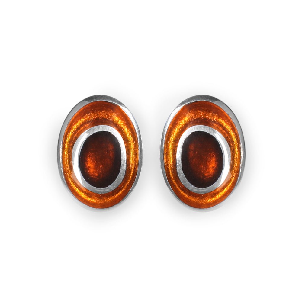 Paprika Organic Circles Clip Earrings | The Jewellery Stop