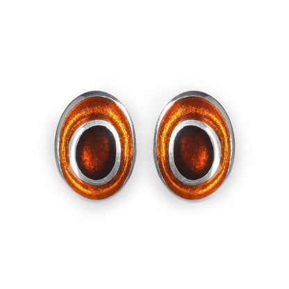 Paprika Organic Circles Clip Earrings | The Jewellery Stop