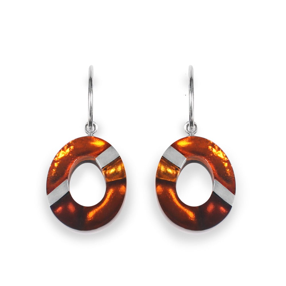 Paprika Tribal Circle Creole Earrings | The Jewellery Stop
