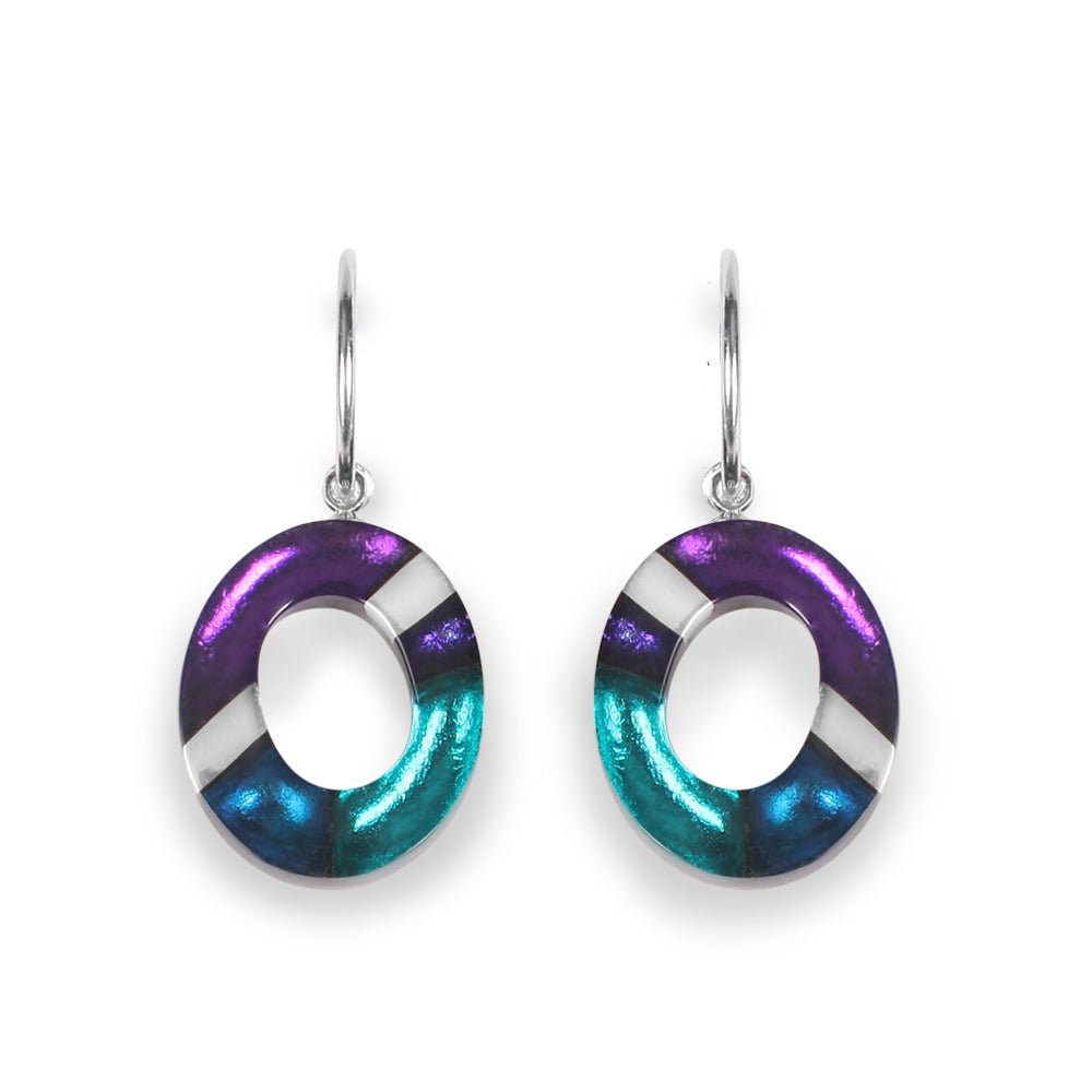 Peacock Tribal Circle Creole Earrings | The Jewellery Stop