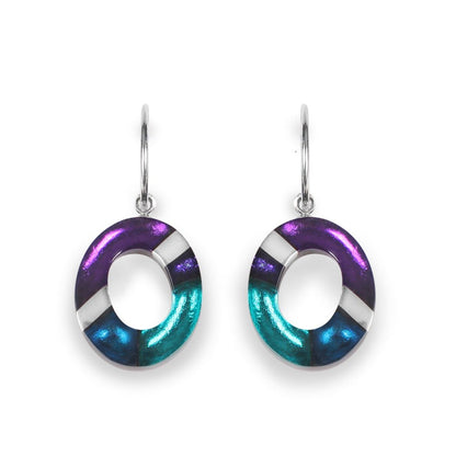 Peacock Tribal Circle Creole Earrings | The Jewellery Stop