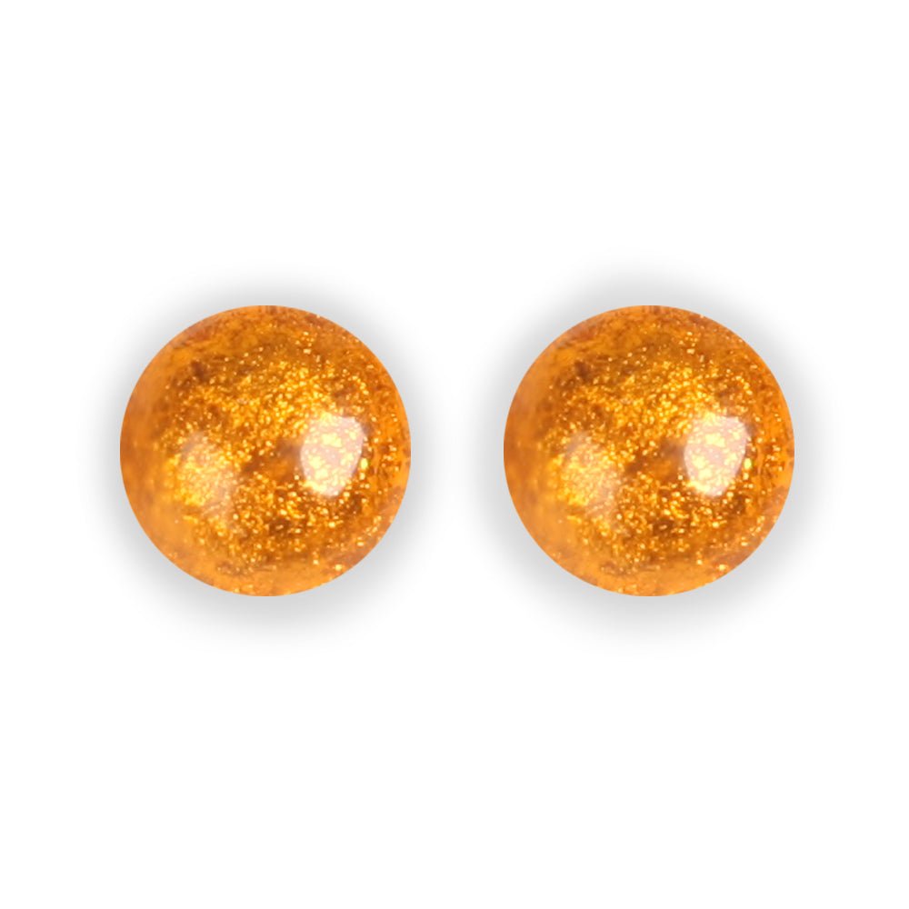 Paprika Cabouchon Combi Large Stud Earrings | The Jewellery Stop