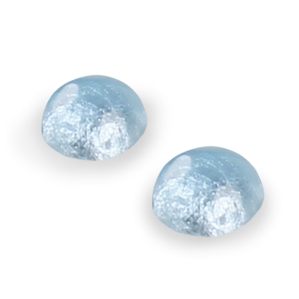 Pear Cabouchon Combi Large Stud Earrings | The Jewellery Stop