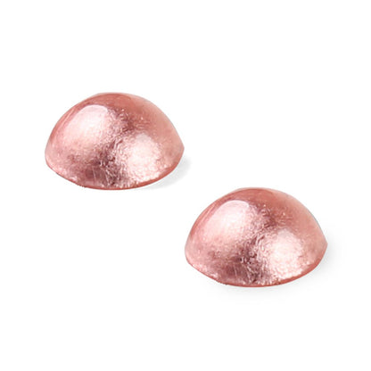 Rose Cabouchon Combi Large Stud Earrings | The Jewellery Stop