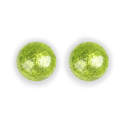 Seaweed Cabouchon Combi Large Stud Earrings | The Jewellery Stop