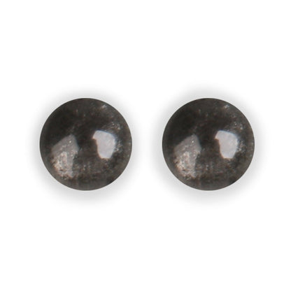 Silhouette Cabouchon Combi Large Stud Earrings | The Jewellery Stop