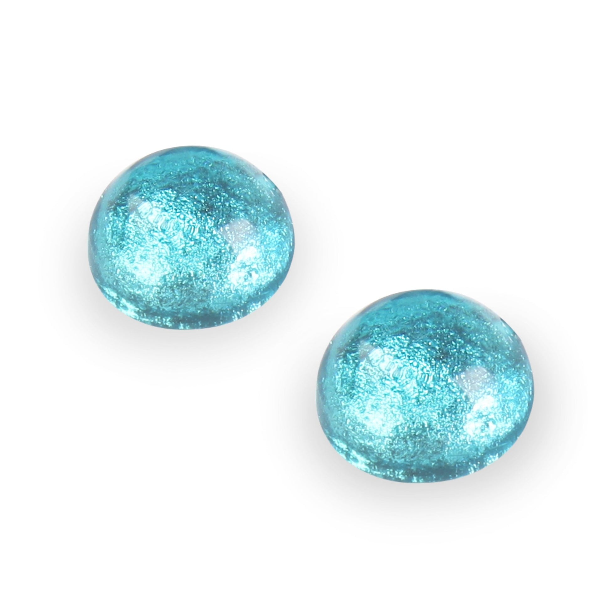 Turquoise Cabouchon Combi Large Stud Earrings | The Jewellery Stop