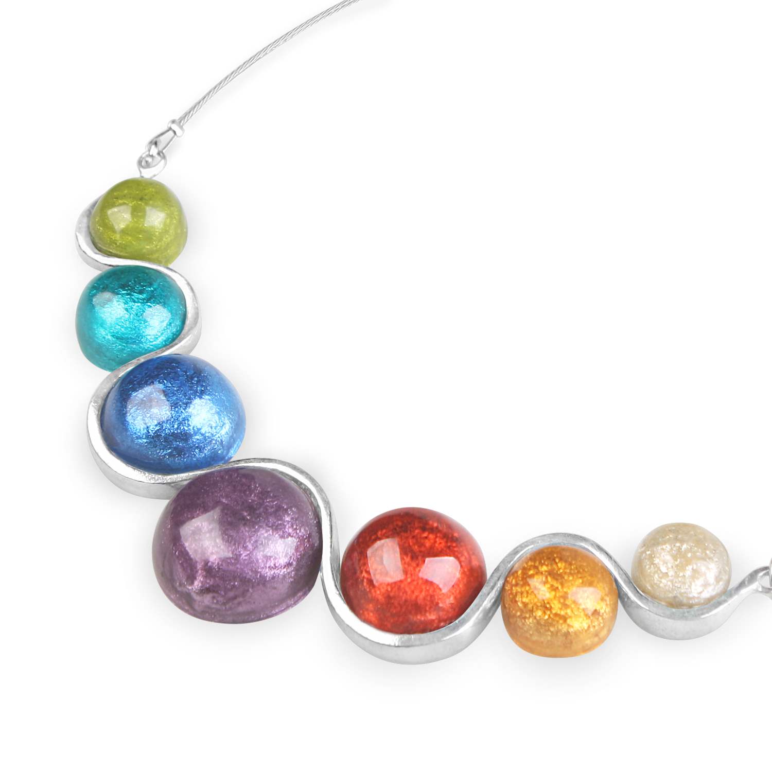 Rainbow Bubble Necklace