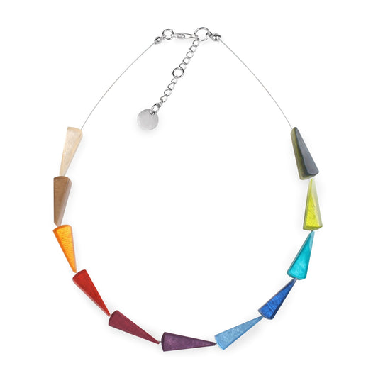 Rainbow Fan Necklace | The Jewellery Stop