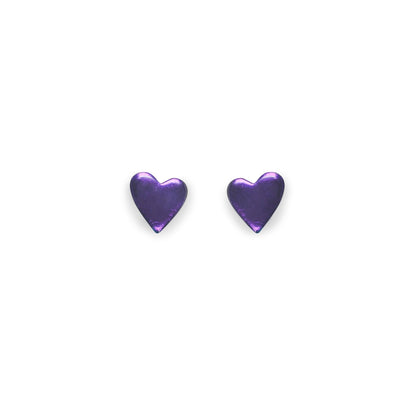 Peacock Love Heart Resin Stud Earrings | The Jewellery Stop