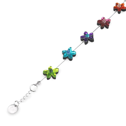 Rainbow Flower Daisy Bracelet | The Jewellery Stop