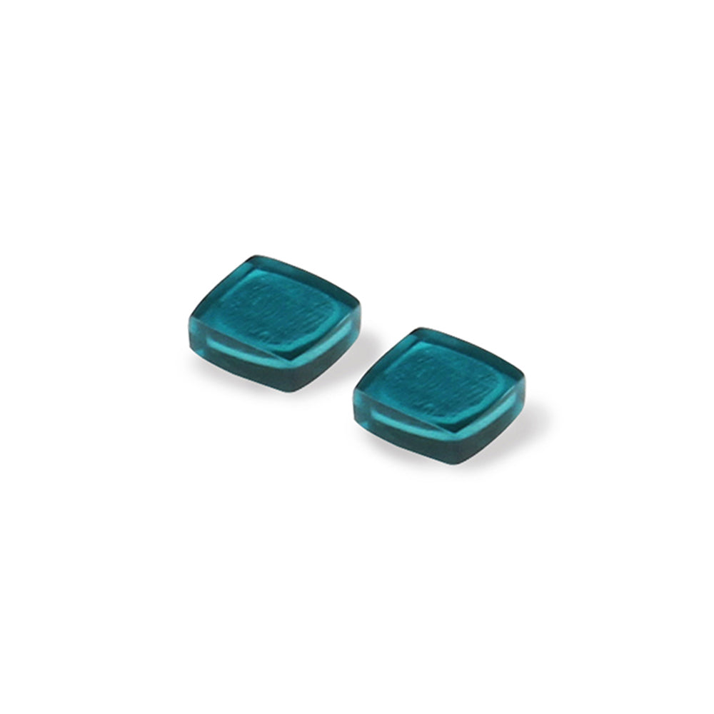 Jade Abstract Squares Stud Earrings