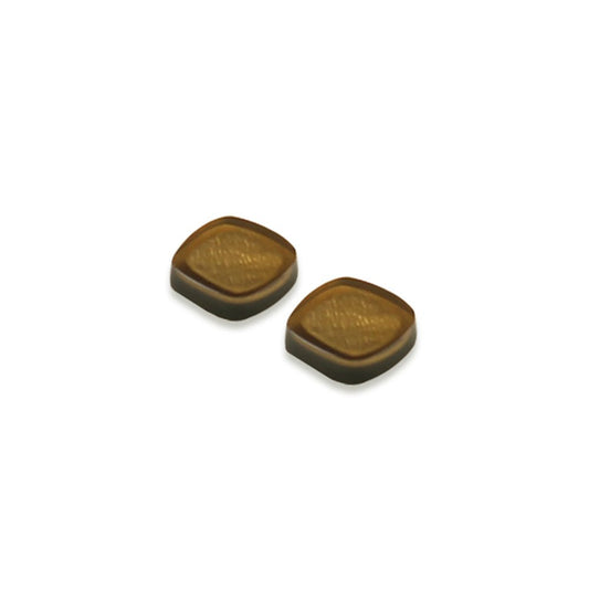 Mustard Abstract Squares Stud Earrings | The Jewellery Stop