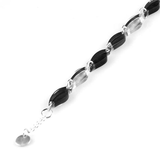 Black Leaf Bracelet | The Jewellery Stop