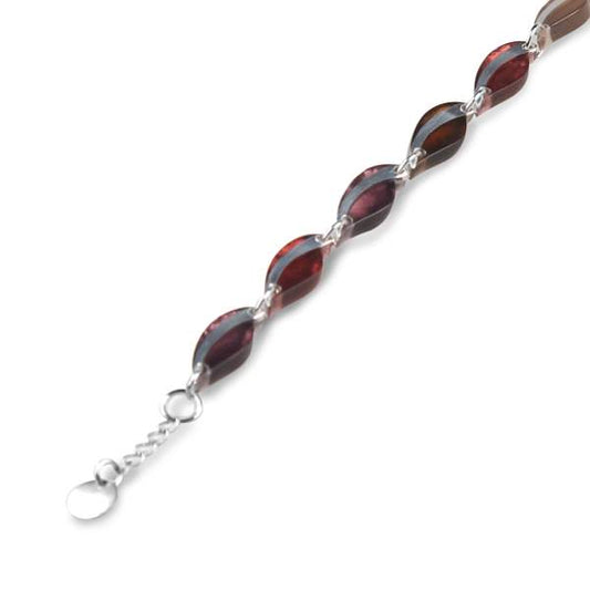 Claret Leaf Bracelet | The Jewellery Stop